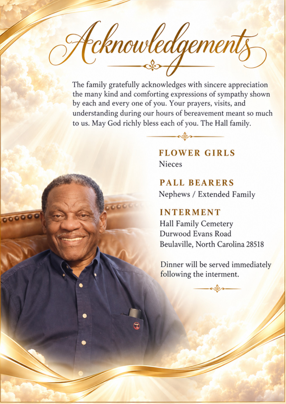 Original memorial program page 12